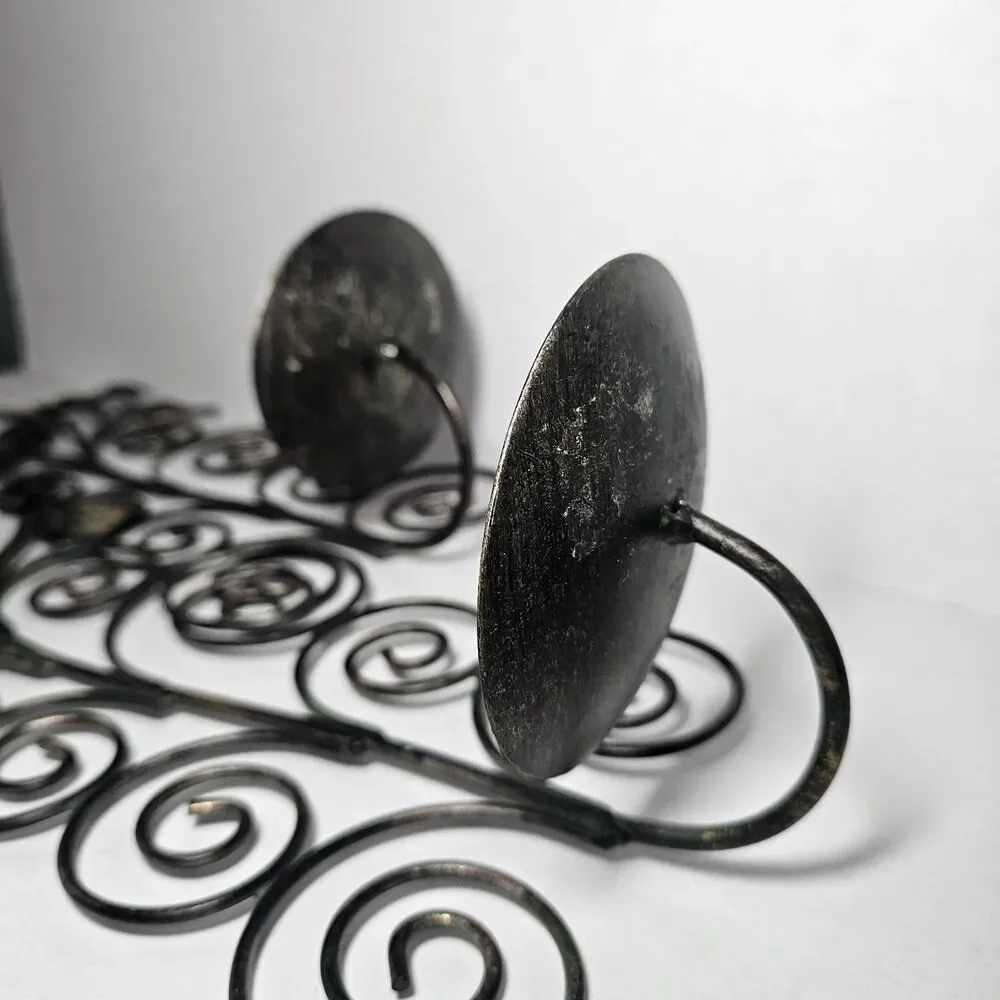 Antique-style Leaf Branch Wall-mounted Metal Candle Sconces 18